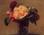 Flowers in a Vase - 亨利·方丹·拉图尔